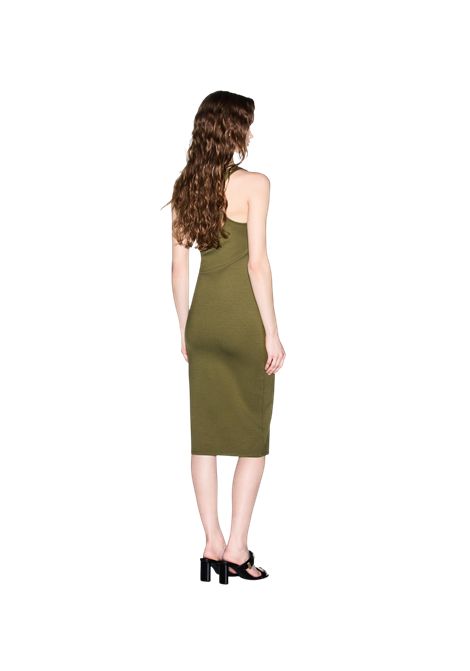 Abito smanicato aderente in viscosa con scollo tondo Icon ARMANI EXCHANGE | Abiti | XW000820 AF13729U7043